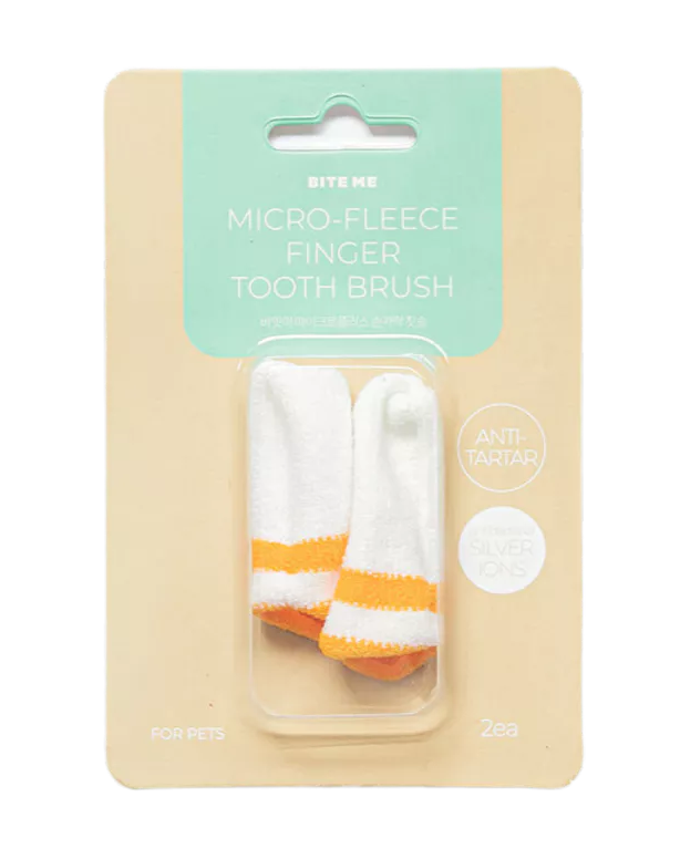 BiteMe Microfleece Finger Toothbrush (set of 2)
