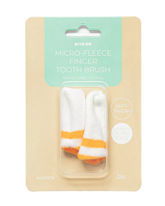 BiteMe Microfleece Finger Toothbrush (set of 2)